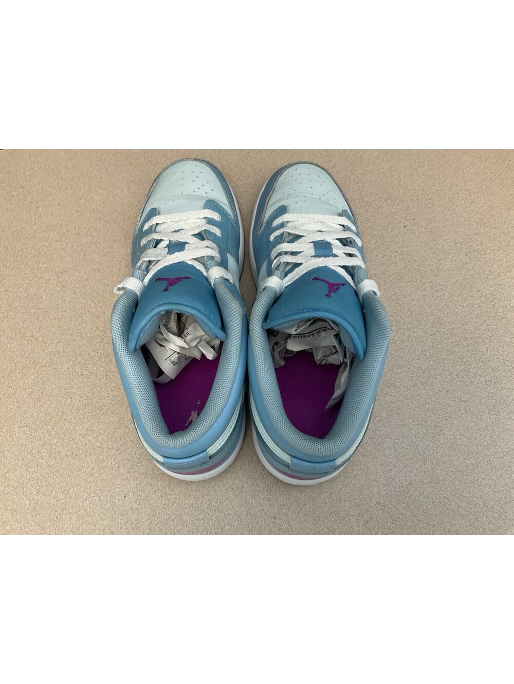 Nike Air Jordan 1 Low SE Aquarius Blue Athletic Shoes. Youth’s 6Y. Womens 7.5. - Picture 6 of 9